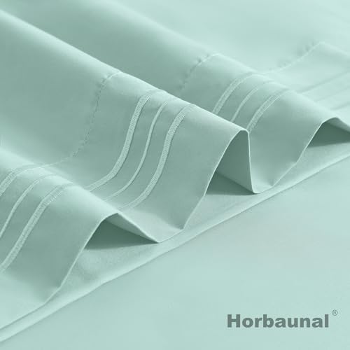 Horbaunal Microfiber Pillowcases Standard Size, Mint Green, 2 Pack - Image 7