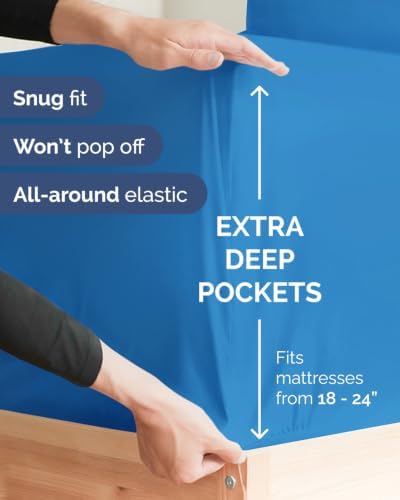 CGK Linens 2 Pack Extra Deep Queen Fitted Sheets - Image 2