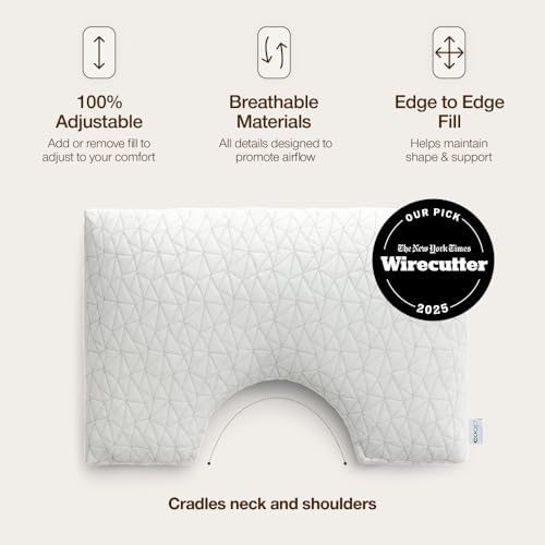 Coop Home Goods Original Cut-Out Adjustable Pillow, King Size Bed Pillows - Image 5
