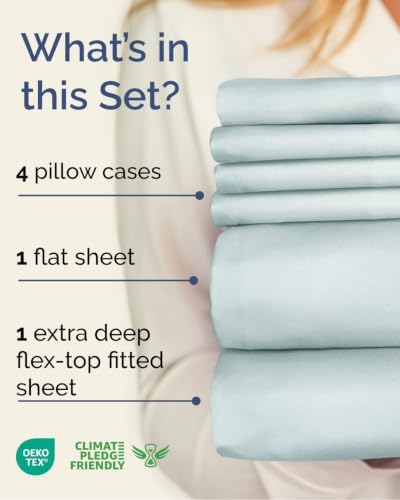 Extra Deep Flex Top Split Head King Sheet Set - Image 2
