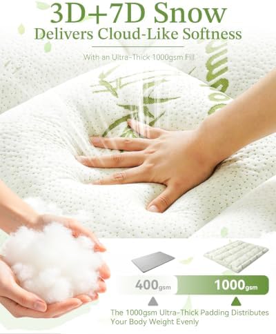 Bamboo Mattress Topper - Image 3