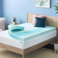 Linenspa 4 Inch Swirl Gel Memory Foam Mattress Topper, Queen Size – Cooling Gel by Linenspa