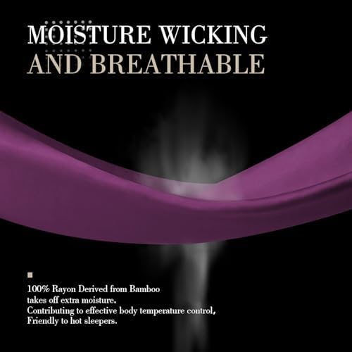 WishSmile Cooling King Pillow Cases Set of 2 Breathable Cool Silky Soft Rayon - Image 5