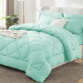CozyLux Full Comforter Set 82"x86" Mint Green by CozyLux