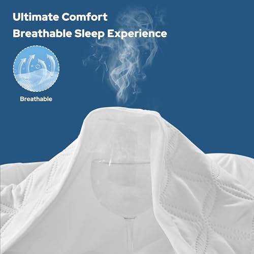 BEDLORE 2 Pack Waterproof Mattress Protector, Cal King Size Mattress Pad - Image 6