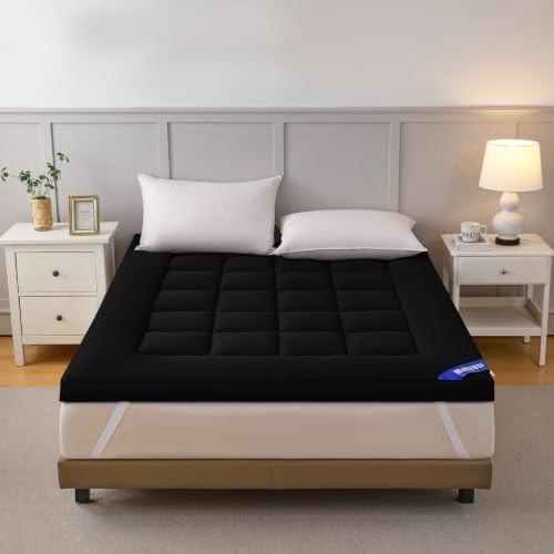 Shatex 2.5 inch Mattress Topper Queen, Extra Thick Fitted Bed Topper - Image 2