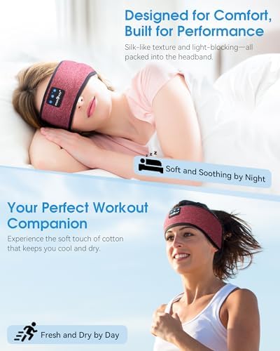 MUSICOZY Sleep Headphones Bluetooth Headband Headphones - Image 2
