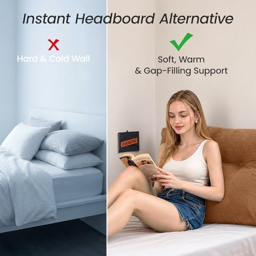 Sasttie Headboard Pillow Twin/Twin XL, Wedge Pillow Headboard - Image 3