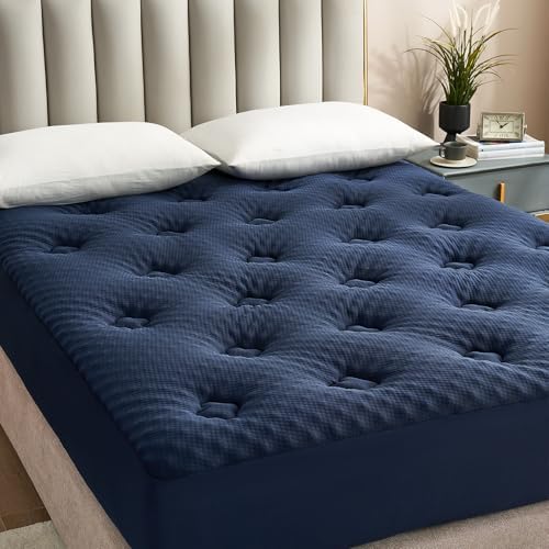 Hansleep King Mattress Topper Memory Foam, King Size Pillow Top Mattress Pad by Hansleep