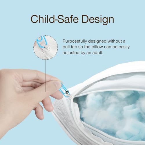 Coop Home Goods Cool+ Adjustable Cooling Toddler Pillow, Cooling Gel Memory - Image 2