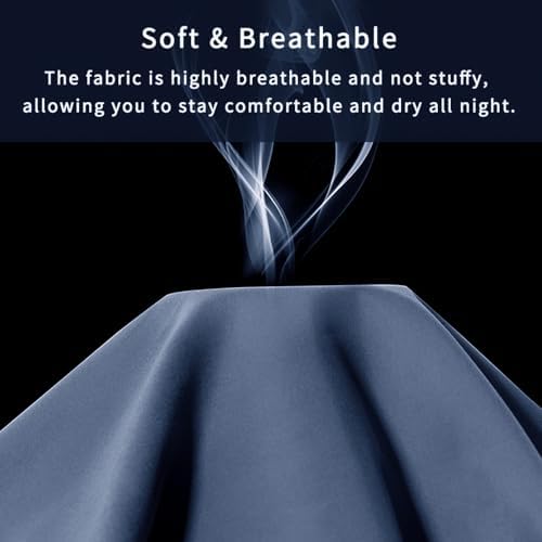 Gray Blue Standard Size Pillow Cases Set of 2 - Image 5
