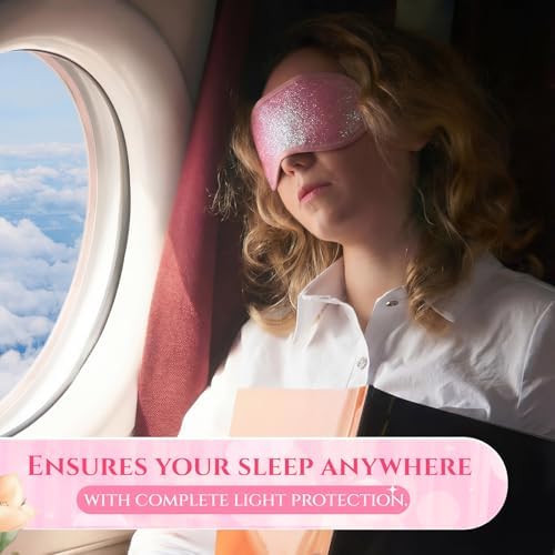 Chicingyou 12 Pcs Glitter Eye Mask Bulk Sleep Masks Eye Cover - Image 3