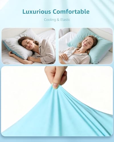 Cooling Pillow Cases Queen Size Set of 2, Qmax >=4.5, Cooling Pillowcases - Image 6