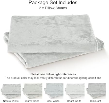 PHF Truly Velvet Pillowcases Standard Size 20"x26", No Insert - Image 6