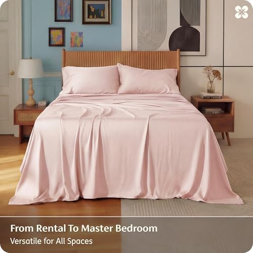 Bedsure PureWoven 100% Rayon Derived from Bamboo, King Size Sheets Set - Image 5