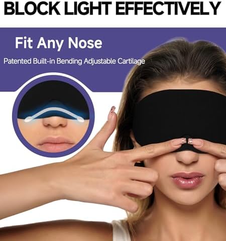 Mavogel Cotton Sleep Eye Mask, Light Blocking - Image 2