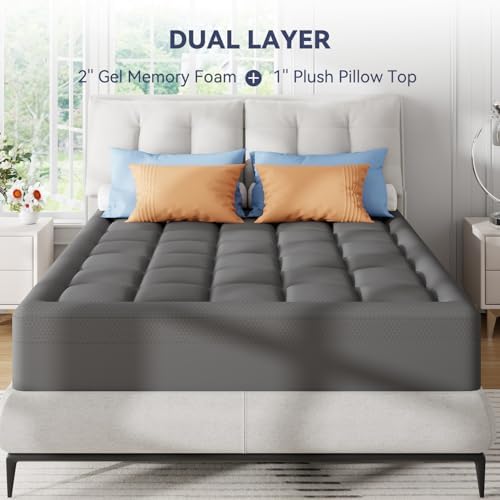 ELEMUSE 3 Inch King Dual Layer Memory Foam Mattress Topper - Image 6