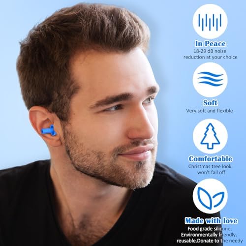 Trelaco 100 Pairs Silicone Ear Plugs Bulk - Image 3