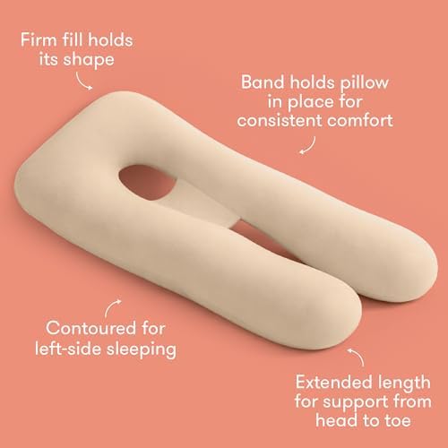 Frida Mom Full Body Support Cooling Pregnancy Pillow, Storage Bag - Image 4