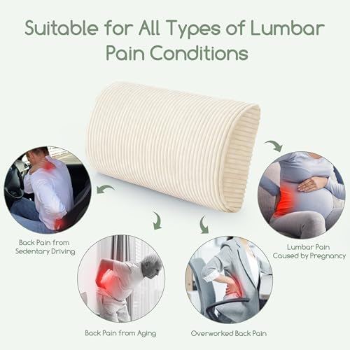 HIGOGOGO Lumbar Support Pillow for Recliner Chair/Accent Chair/Couch, Memory - Image 6
