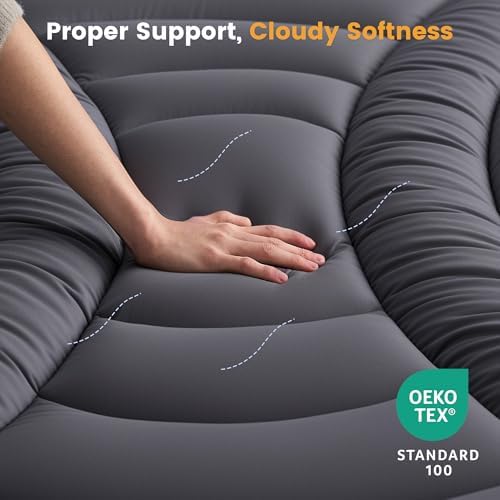 Waterproof King Mattress Pad, Noiseless Mattress Protector King Size - Image 6