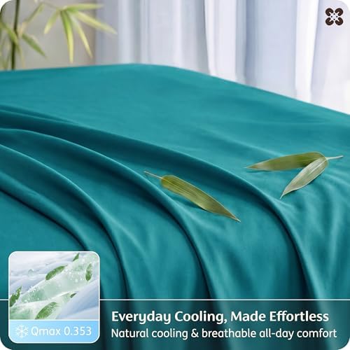 Bedsure PureWoven Rayon Derived from Bamboo, California King Sheet Sets - Image 4
