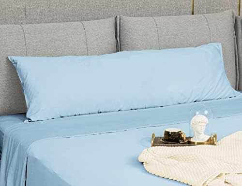 Sunflower Body Pillowcase Cotton Long Pillow Cover 1 Pack, Ashley Blue - Image 3