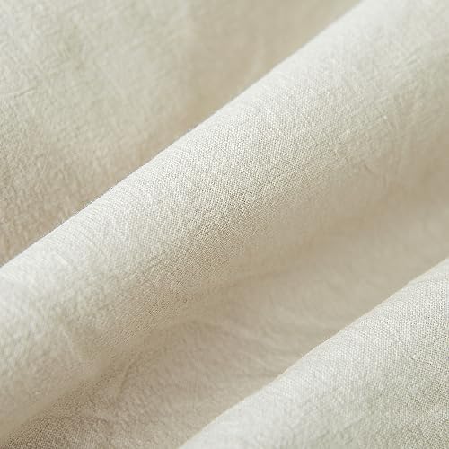 GLORY SEASON Pillow Shams Set of 2 Washed 100% Cotton Retro Ruffle Flounces - Image 5