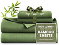 Love's cabin 4 Piece King Size Sheet Set, 100% Rayon Derived from Bamboo by Lovescabin