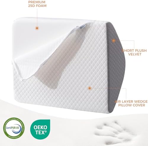 Knee Wedge Pillow for Post-Surgery Recovery-Leg Elevation Support for Sleep - Image 5