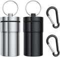 Urekt Portable Pill Case Keychain, Large Waterproof Aluminum Pill Box by Urekt
