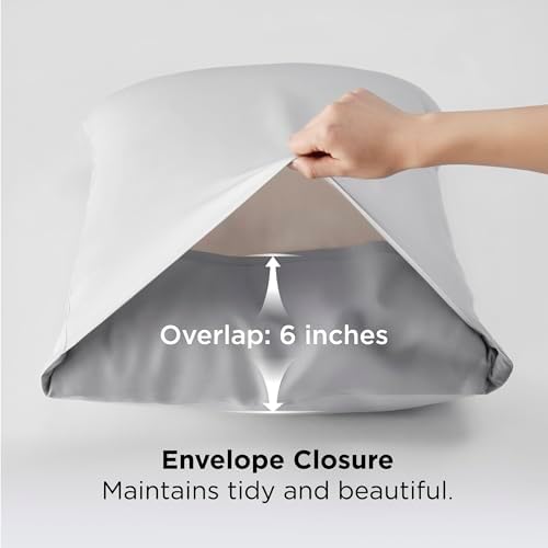 Bedsure Pillow Cases Standard Size Set of 2, 100% Rayon Derived from Bamboo - Image 6