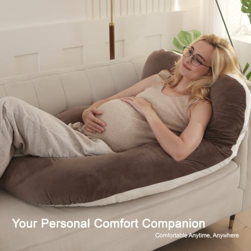 Pregnancy Pillows for Sleeping, 57-inch U Shaped Full Body Maternity Pillow - Image 4