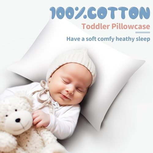 100% Egyptian Cotton Toddler Pillow Cases Set of 2 - Image 7