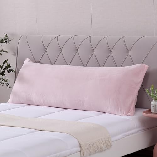 evolive Plush Body Pillow Cover 21"x54", Hidden Zipper by EVOLIVE