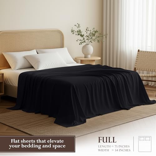 Full Size Flat Sheet Only, Ultra Soft & Breathable Hotel Sheets - Image 2