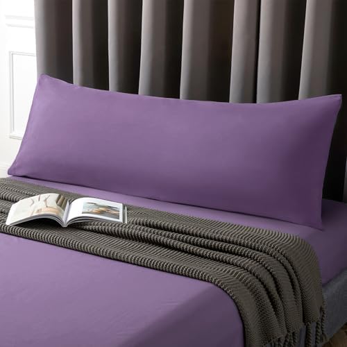 MILVOWOC Brushed Microfiber Body Pillowcases, 20 x 55 Inch - Image 2