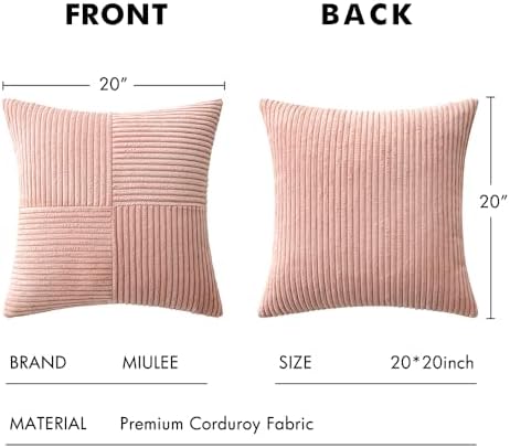 MIULEE Pink Decorative Throw Pillow Covers - Image 6