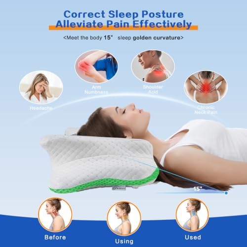 Pain Relief Cervical Pillow for Neck Support, Adjustable Ergonomic Pillow - Image 4