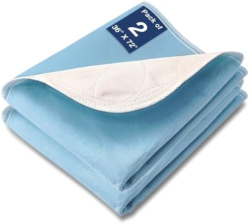 Washable Waterproof Extra Large Bed Pads, Waterproof Mattress Protector & by SOLOSHINE
