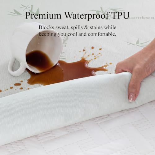 Twin Size Mattress Protector Waterproof Bamboo Rayon - Image 4