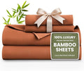 Love's cabin 4 Piece Full Size Sheet Set, 100% Rayon Derived from Bamboo by Lovescabin