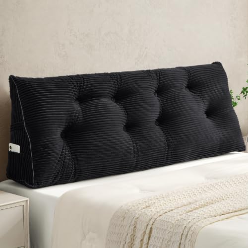 Sasttie Headboard Pillow Queen, Bed Wedge Pillow Headboard by SASTTIE