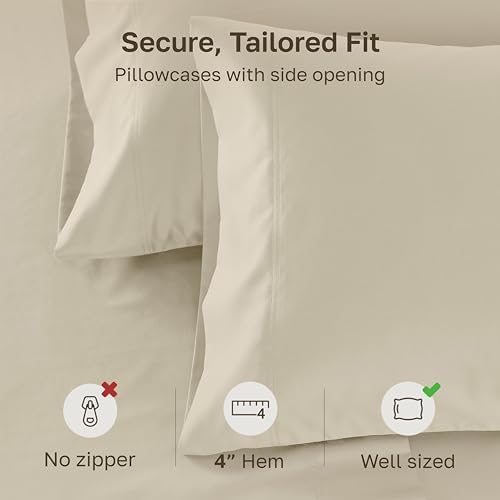 California Design Den 600 TC Set of 2 Queen-Size Pillow Cases - Image 4