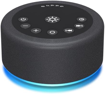 Sound Machine White Noise Brown Noise Machine Night Light 30 Non Looping Sounds by Hushingwhitenoisemachine