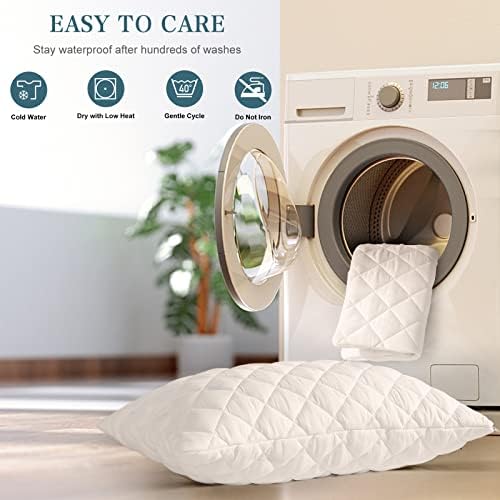 UNILIBRA Waterproof Pillow Protector Quilted Standard Size - Image 6