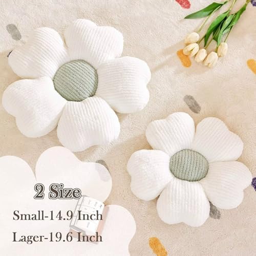 Kcvvcr Flower Throw Pillow, Cute Flower Shaped Pillow Decorative Throw Pillow - Image 2