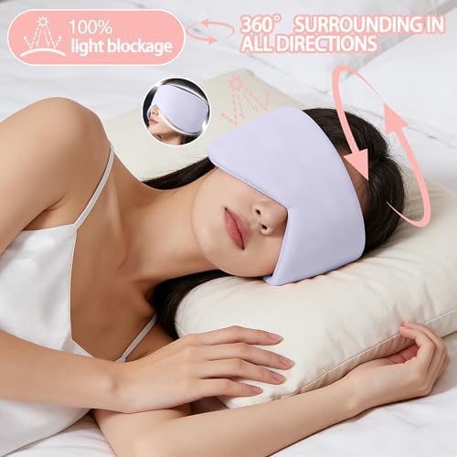 Reversible Warm & Cool Sleep Mask Wrap-Around Blackout Eye Masks - Image 2