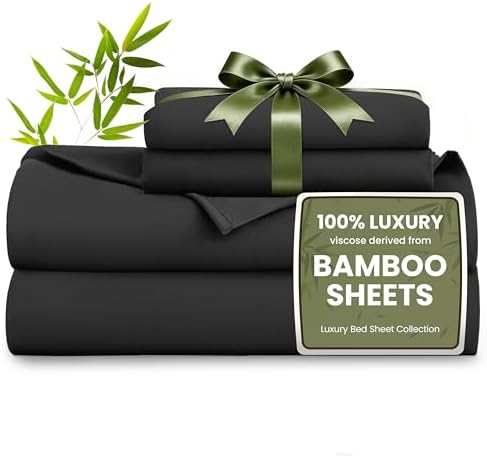 Love's cabin 4 Piece Full Size Sheet Set, 100% Rayon Derived from Bamboo by Lovescabin