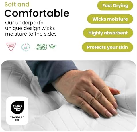 IMPROVIA® Washable Underpads, Heavy Absorbency Reusable Incontinence Pads - Image 3